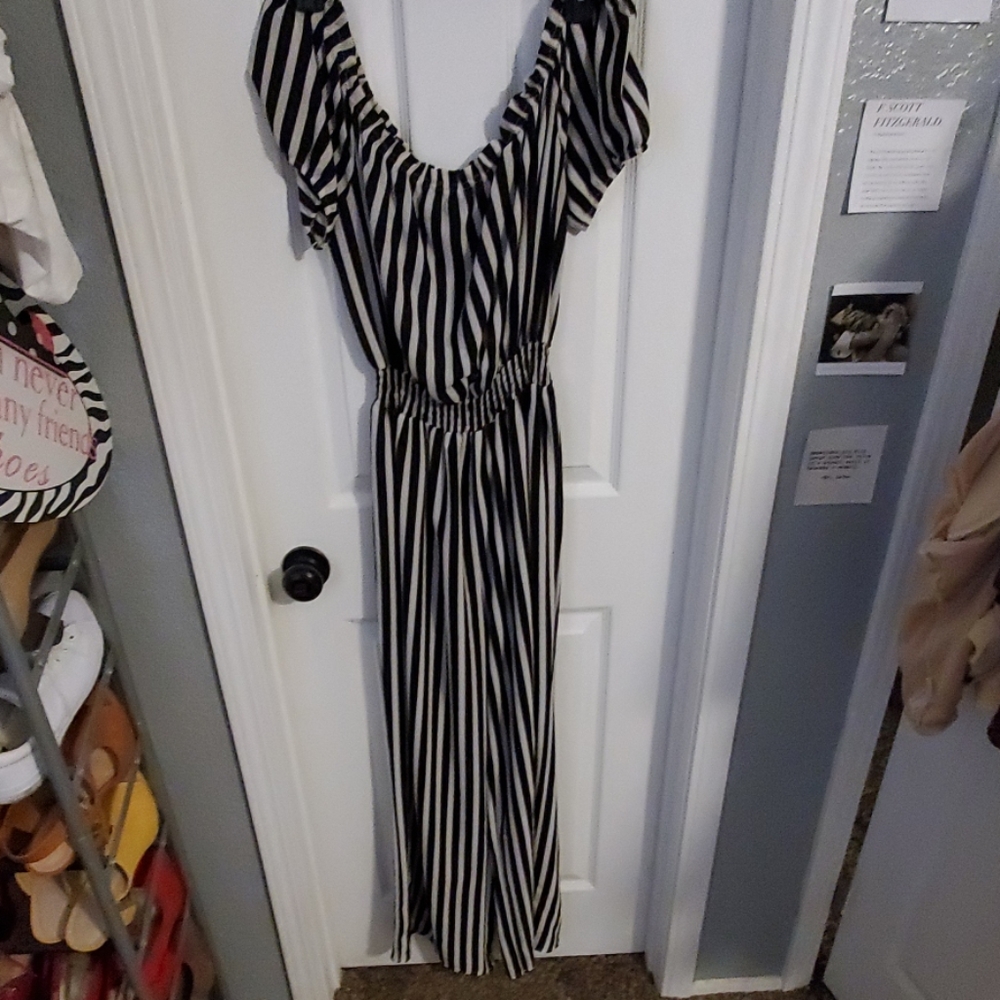 Stripped Jumpsuit